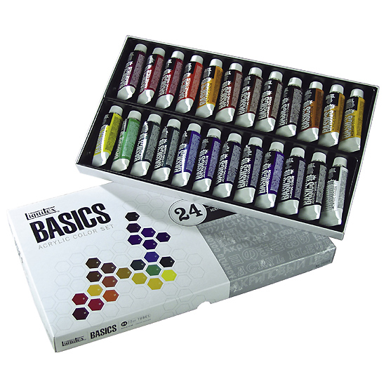 Liquitex basics zestaw farb akrylowych 24x22ml