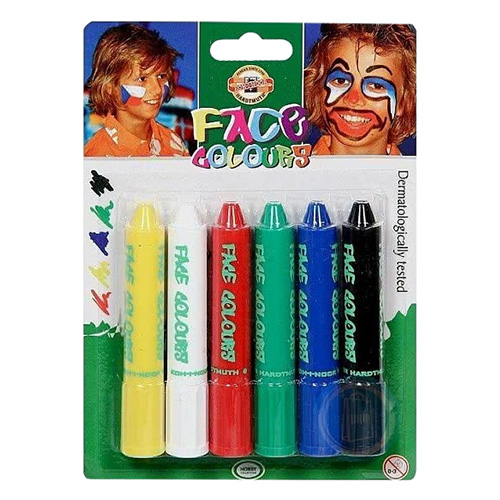 Koh-i-noor face pencils 6 colours