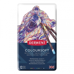 Derwent Coloursoft set of crayons 12 colors