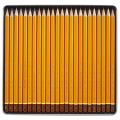 Koh-i-noor zestaw 24 ołówków grafitowych 8B-10H