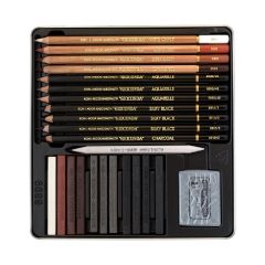 Koh-i-noor gioconda colored pencils in a metal box