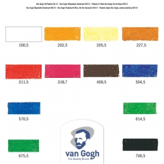 Talens van gogh zestaw pasteli olejnych 12 kolorów