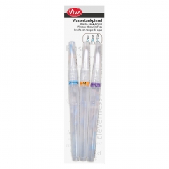 A set of 3 markers for water filling with a Viva D brush tip