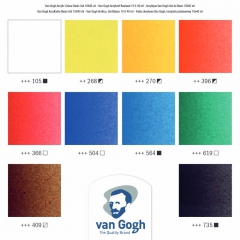 Talens van gogh zestaw farb akrylowych 10x40ml