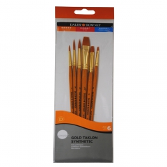 Daler Rowney set of 6 nylon brushes