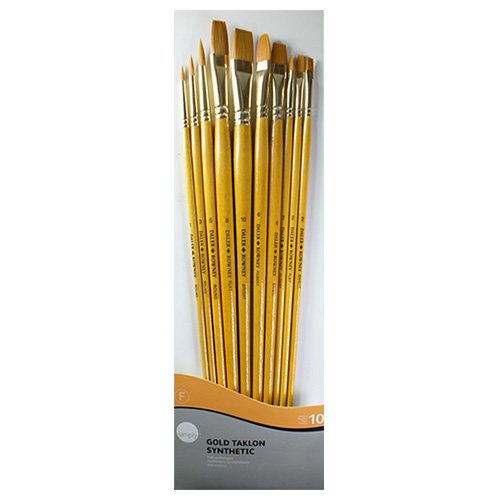 Daler Rowney set of 10 different synthetic brushes Simply