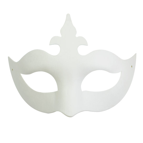 Maska z paper mache z gumką - diadem