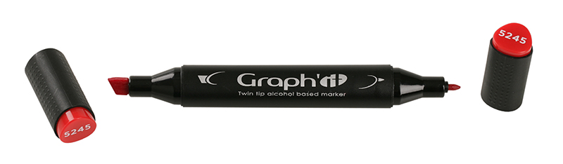 Set of 12 markers Graphit Skin