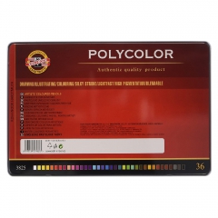 Koh-i-noor polycolor zestaw 36 artystycznych kredek metal opak