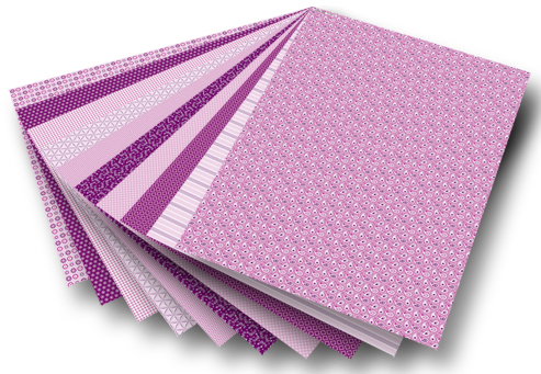Motiv Block Basic Pink 30 sheets, Folia Bringmann