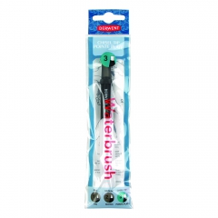 Derwent chisel tip refill pen with a brush