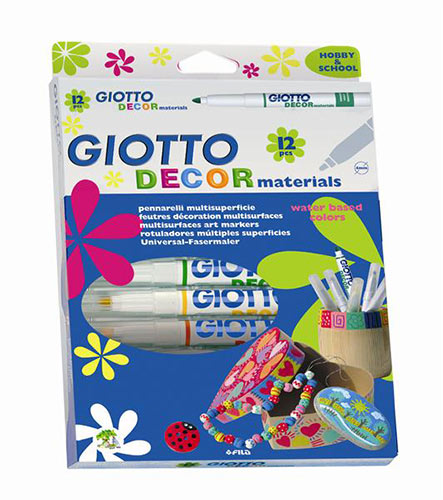 Giotto Decor materials flamastry akrylowe 12szt