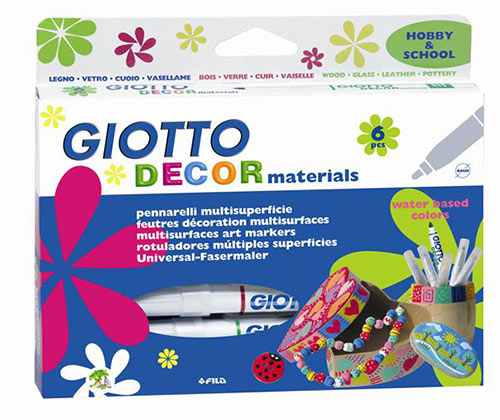 Giotto Decor materials flamastry akrylowe 4mm 6szt