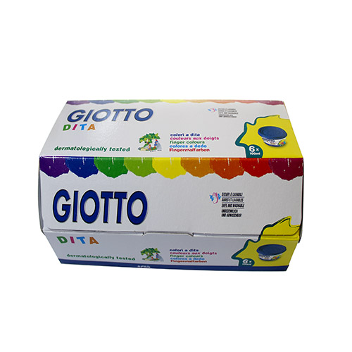 Giotto zestaw farb do malowania palcami 6 kolorów