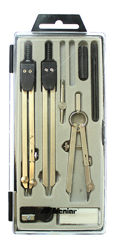 Set of compasses Leniar 8 pieces