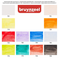 Bruynzeel expression aquarel zestaw 12 akwarelowych kredek 60313