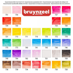 Bruynzeel expression aquarel zestaw 36 akwarelowych kredek 60313