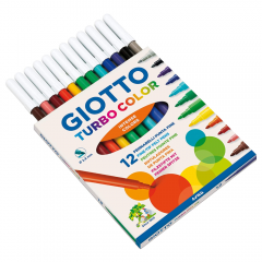 Set of 12 color pens Giotto Turbo Color