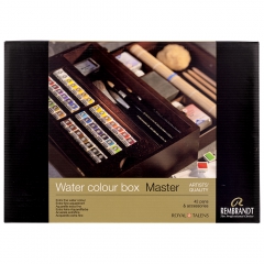 Rembrandt set of watercolors in wooden box master 42 colors