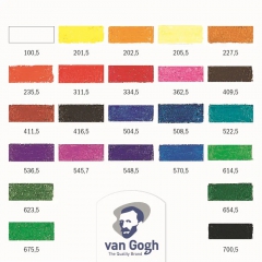 Talens van gogh zestaw pasteli olejnych 24 kolory 95860224