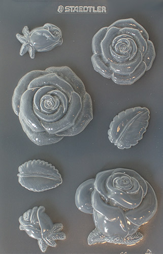 FIMO form - roses
