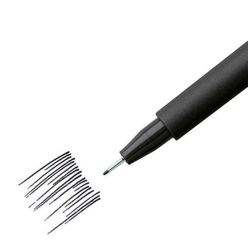 Faber-Castell Pitt artistic felt tip pens with thin tip S black