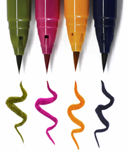 Kuretake clean color real brush deep colors set of 4 markers