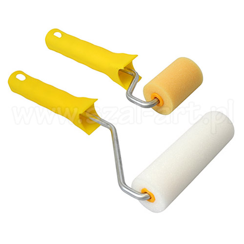 Paint roller on the handle - ordinary sponge
