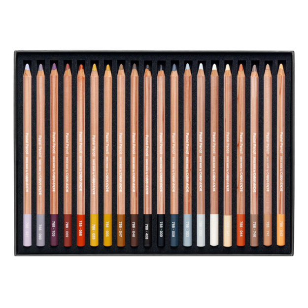 Caran dAche dry pastels in a crayon of 40 colors