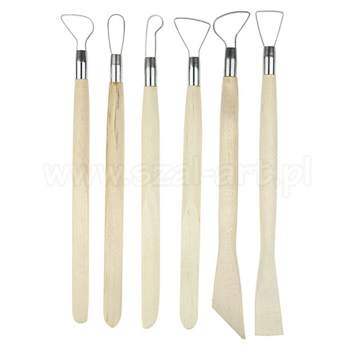 Paddles for modeling clay stecche mirette 6 pcs JR2-27
