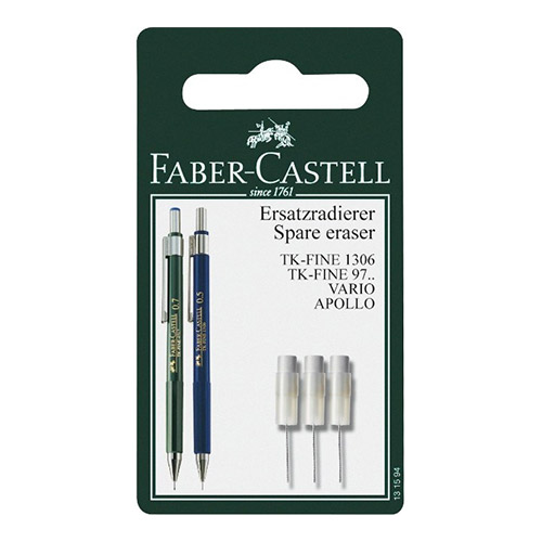 Faber-Castell spare erasers for TK-FINE automatic pencils