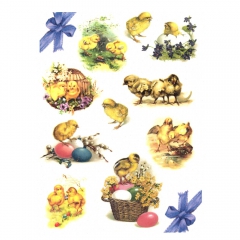 Decoupage Rice Paper A4 ITD R290 easter chicks