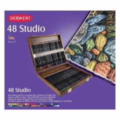 Derwent studio crayons 48 wooden box