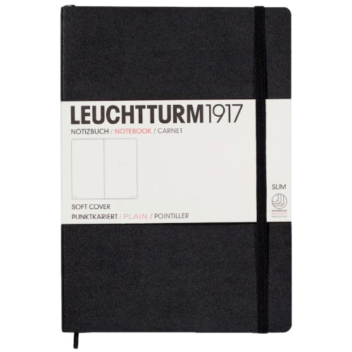 LEUCHTTURM1917 Medium A5 Slim Notebook Black smooth