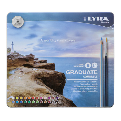 Lyra Graduate Watercolor 24 colors metal. pack.