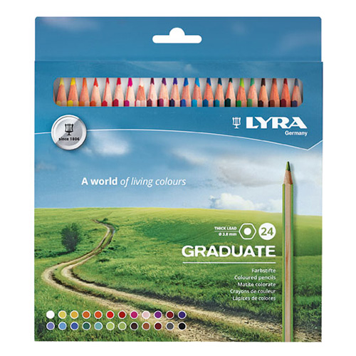 Lyra Graduate 24 color pencils