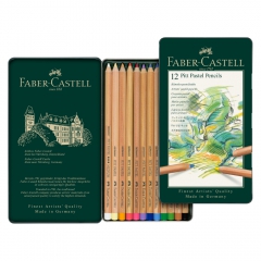 Faber-Castell pitt pastel set of 12 pastels dry in a crayon