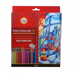 Koh-i-noor polycolor set of 72 artistic cardboard box pencils