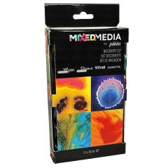 Pebeo mixed media discovery set farby dekoracyjne 12x20ml