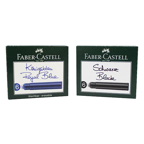 Faber-Castell naboje atramentowe krótkie 6 sztuk