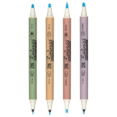 Kuretake emboss a set of 4 double-sided embossing pens