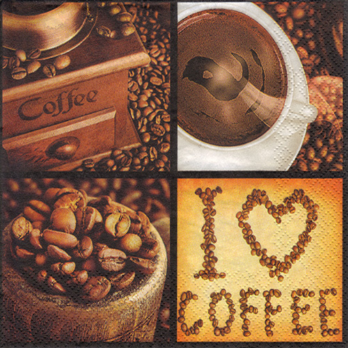 Serwetka do decoupage Maki 24-039601 i love coffe