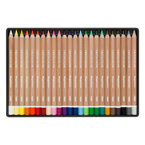 Cretacolor mega colored set of 24 colored pencils