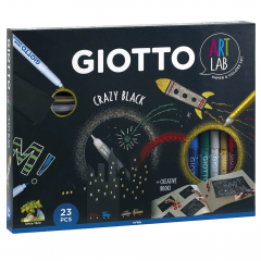 Giotto crazy black kreatywny zestaw 23 elementy