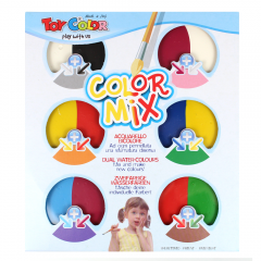 Toy color mix podwójne akwarele zestaw edukacyjny