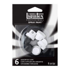 Liquitex set of 6 spray paint tips mix