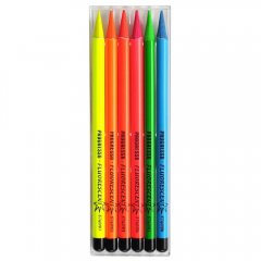 Koh-i-noor progresso wood-free pencils 6 fluo colors