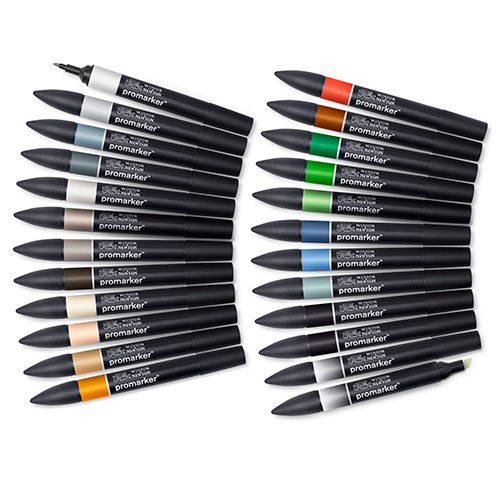Winsor&Newton promarker architectural set of 24 colors