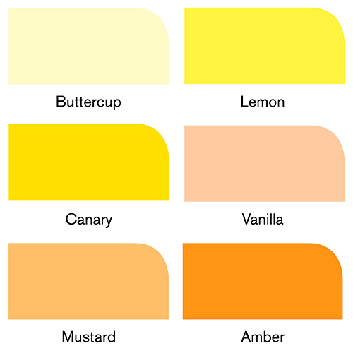 Winsor&Newton promarker yellow tones set of 6 colors