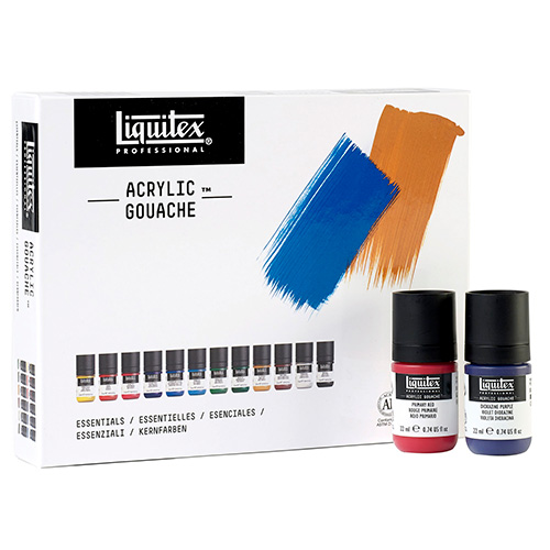 Liquitex acrylic gouache essentials 12x22ml zestaw gwaszy akryl